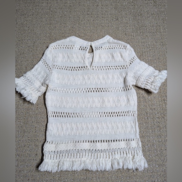 H&M Boho Crochet Fringe Top - Picture 3 of 4